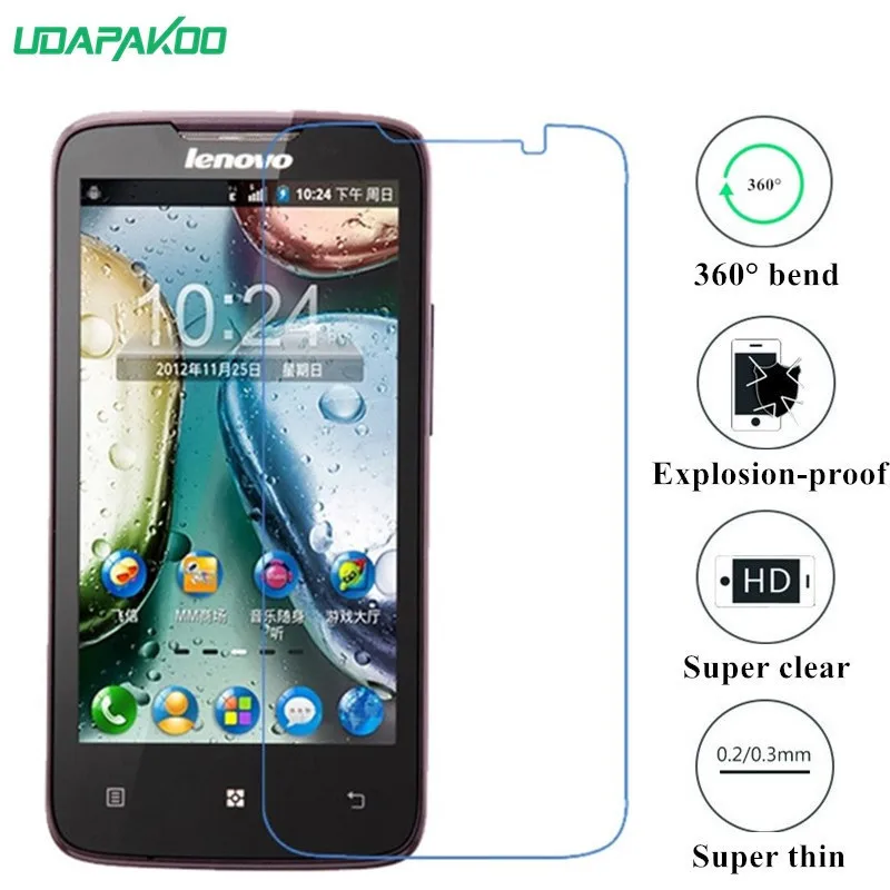 Udapakoo прозрачная закаленная (мягкое стекло) пленка для Lenovo A820 нано