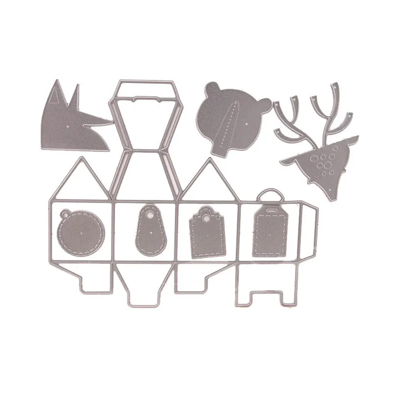 Подарочная коробка с животными сделай сам металлический инструмент для тиснения