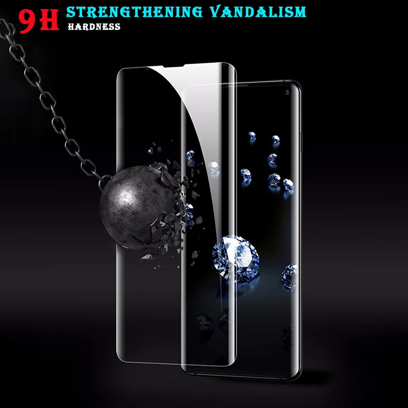Полная изогнутый закаленное Стекло для samsung Galaxy S10 S8 плюс Примечание 8 9 Экран