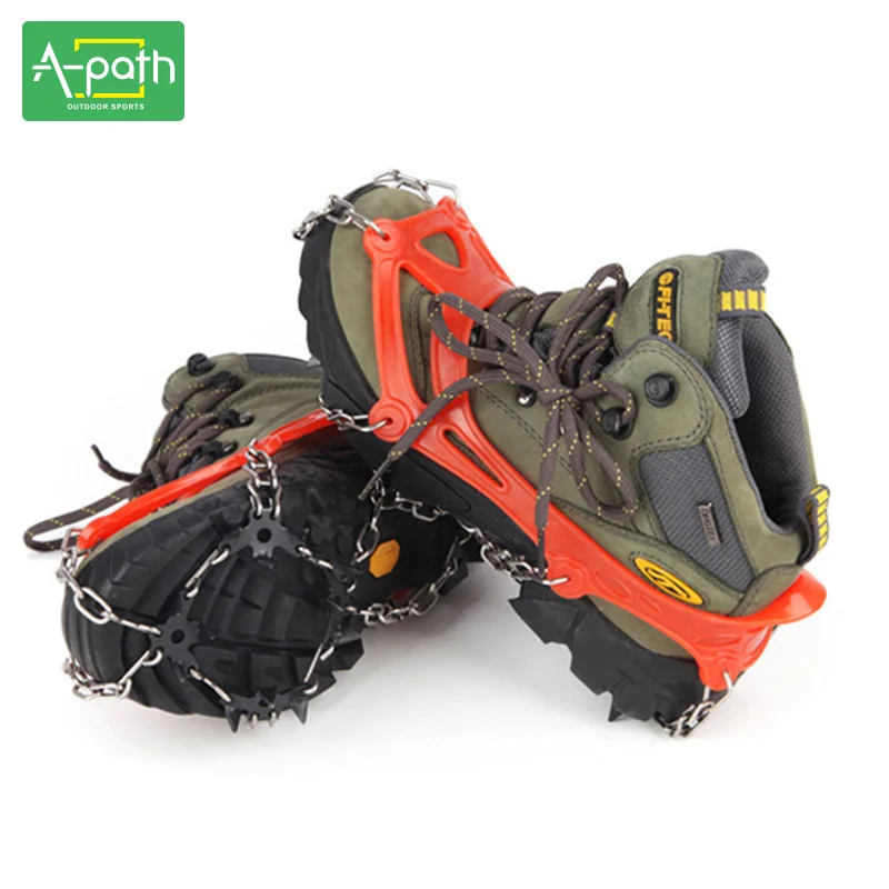 Crampons 18 зуб открытый горный Альпинизм Туризм ледяной альпинизм лыжи ноги Снежная