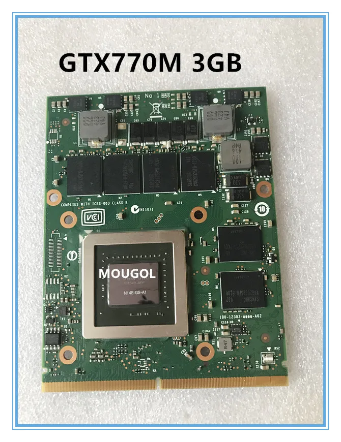 Оригинальная GTX770M GTX 770M Φ Vga карта дисплея для Dell Alienware M17X M18X 3G MSI GT60 GT70 GT780 GT683 тест