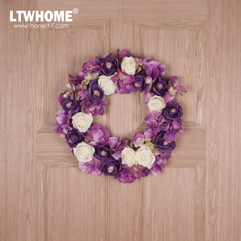 LTWHOME 15 дюймовый Фотофон с розами орхидеи для входной двери стены каминная стена