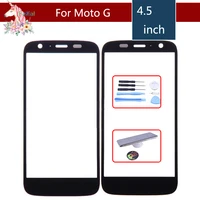 10pcslot super quality for motorola moto g xt1032 xt1033 g1 touch screen front outer glass panel lens no lcd display digitizer