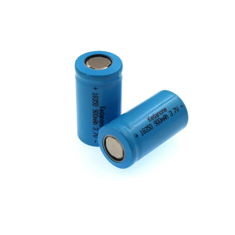 Kedanone ICR 18350 литиевая батарея 900mAh перезаряжаемая 3 7 V мощность цилиндрические