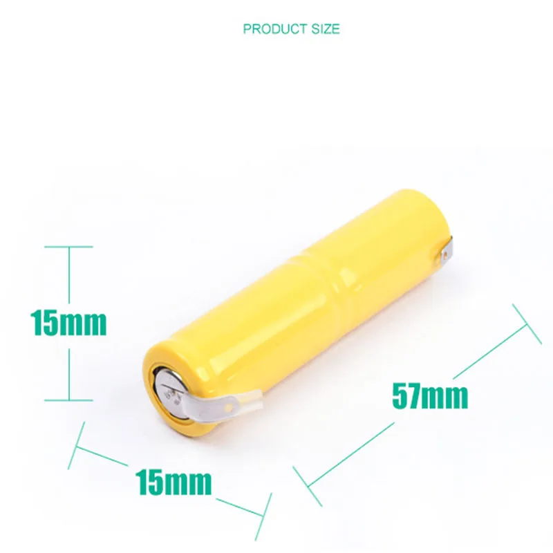 GTF 1 шт. 2 4 V 400mah 2/3AA Ni CD аккумулятор никель кадмиевый AA батарея для RC игрушки бритва