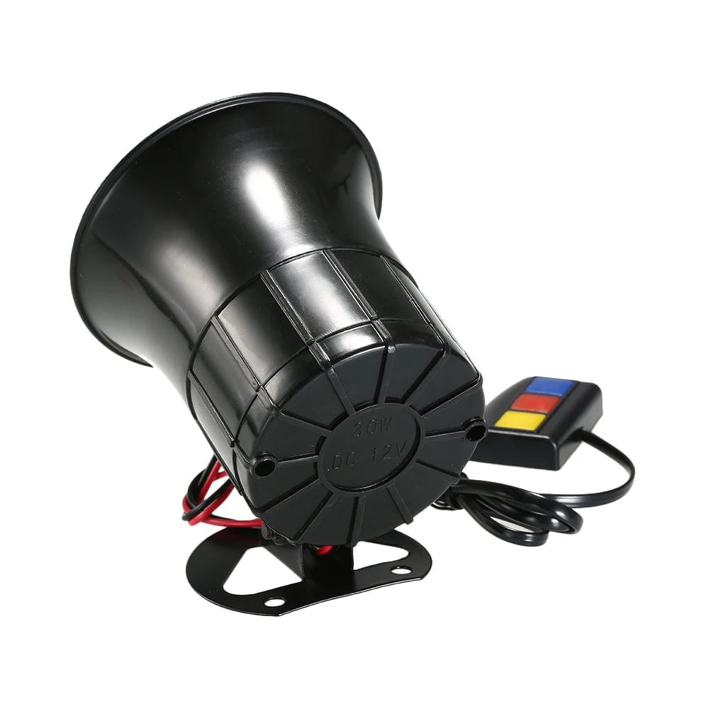 DC 12V 3 Tone Sounds Loud Horn Speaker Emergency Amplifier Hooter Security Warning Siren Horn For Car Motorcycle Truck Boat