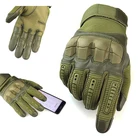 Тактические перчатки с закрытыми пальцами для занятий спортом на открытом воздухе, Походов, Кемпинга, езды на велосипеде, мужские перчатки, военные армированные защитные перчатки, 3 цвета