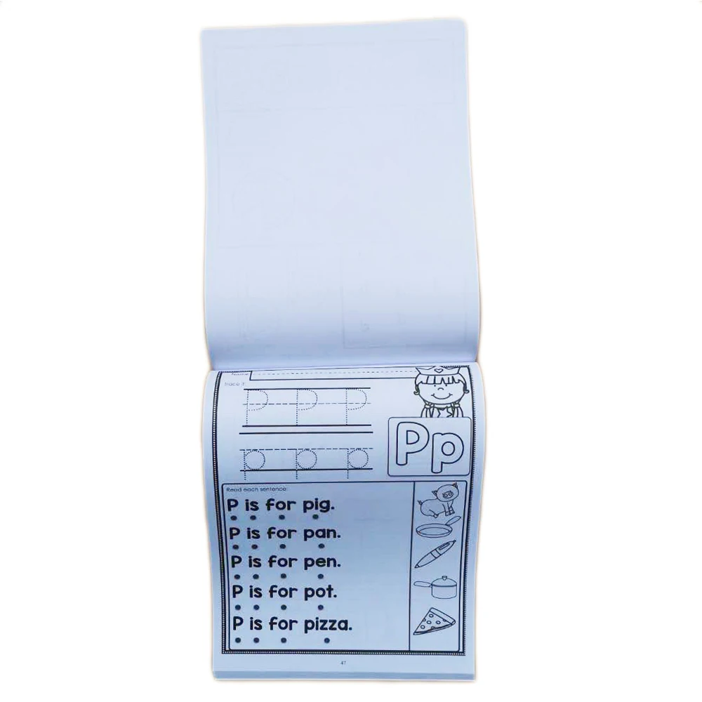 78 страниц/книга Дети учат английскую букву домашнее задание ABC 26 Алфавит рабочие