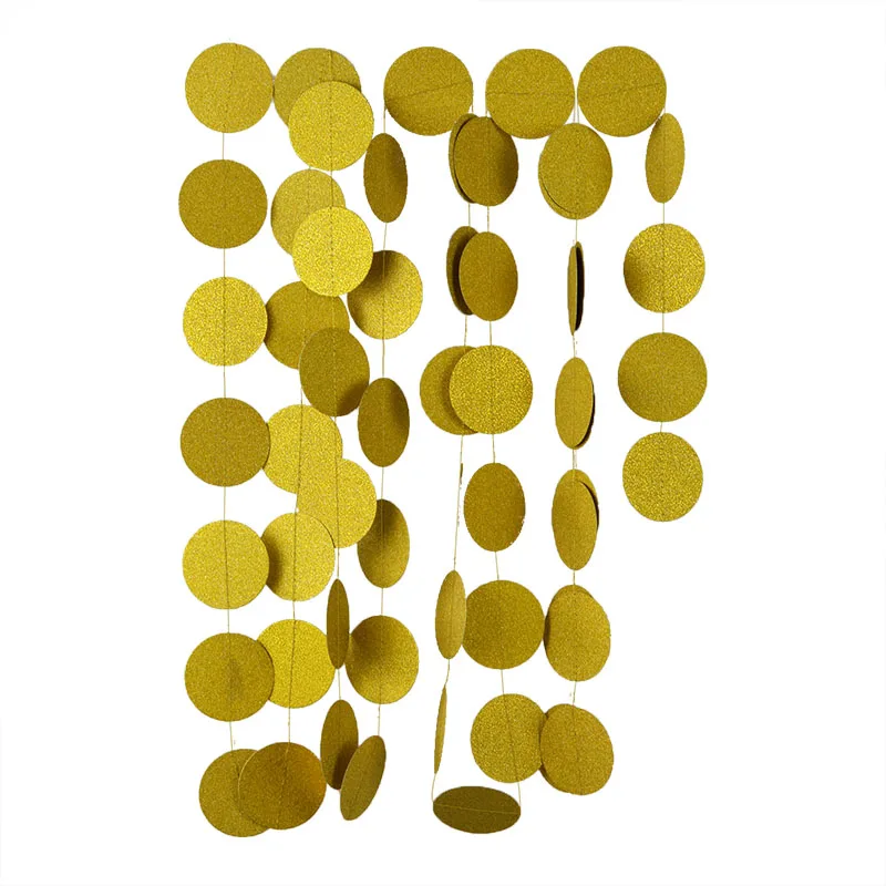 Баннер гирлянда в горошек 5 см|Флажки вымпелы и конфетти| |