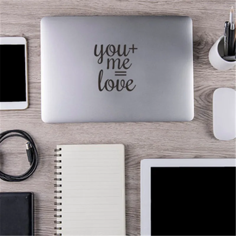 Романтические наклейки на стену с надписью You and Me Love для спальни гостиной