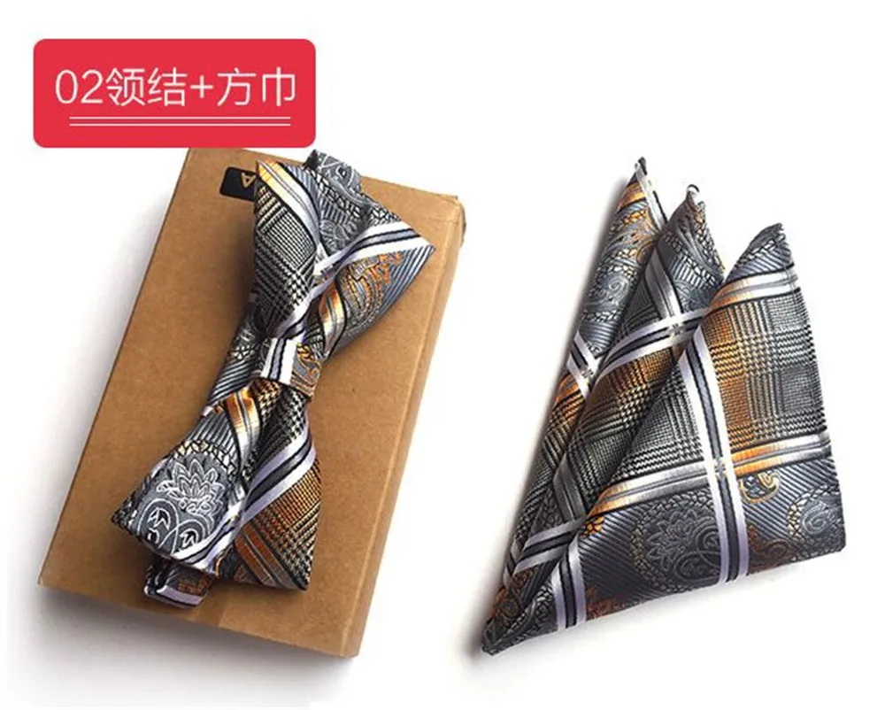 SCST бренд Gravata Золотой Пейсли ПРИНТ синий носовой платок мужские шелковые