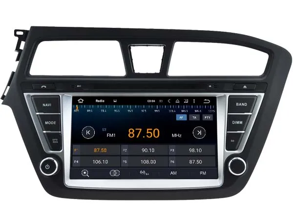 Android 9 0 автомобильный аудио dvd-плеер для HYUNDAI I20 2015 (слева) gps Автомобильный