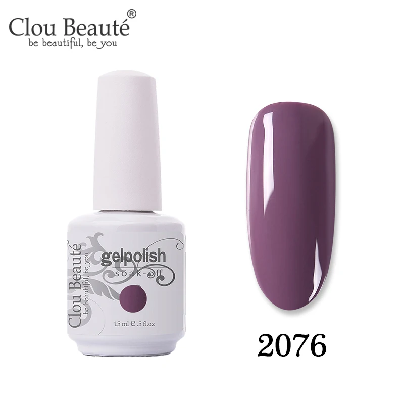 2076 Clou Beaute синий Гель-лак для ногтей 15 мл сапфировый гель для ногтей Гибридный лак для ногтей Полупостоянный УФ Гель-лак для ногтей - Цвет: 2076
