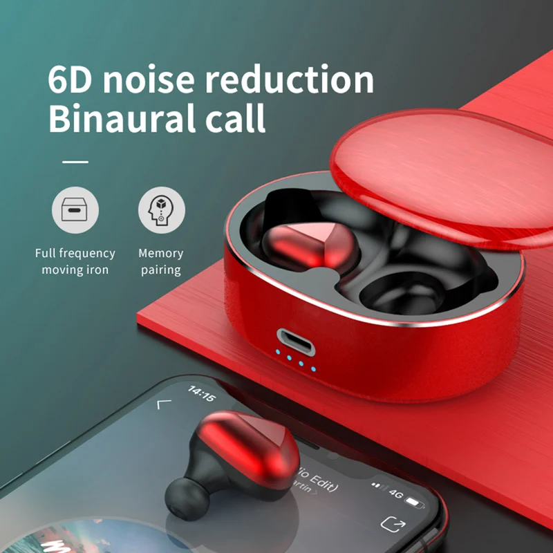 Беспроводные наушники Bluetooth 5 0 наушники-вкладыши с глубокими басами