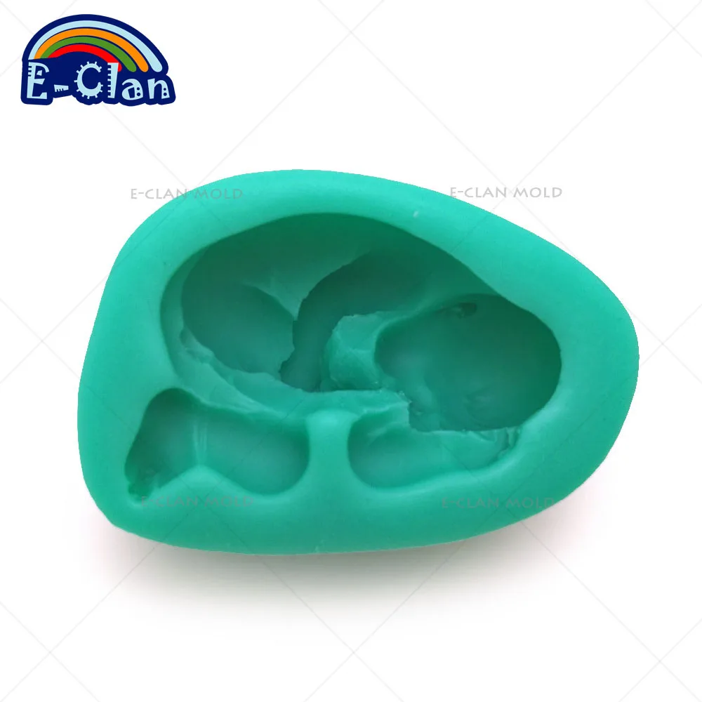 Mother's Day Baby Shape Silicone Molds For Cake Polymer Clay Tools 3D Feet Handmade Soap Chocolate Mould S0285BB | Дом и сад