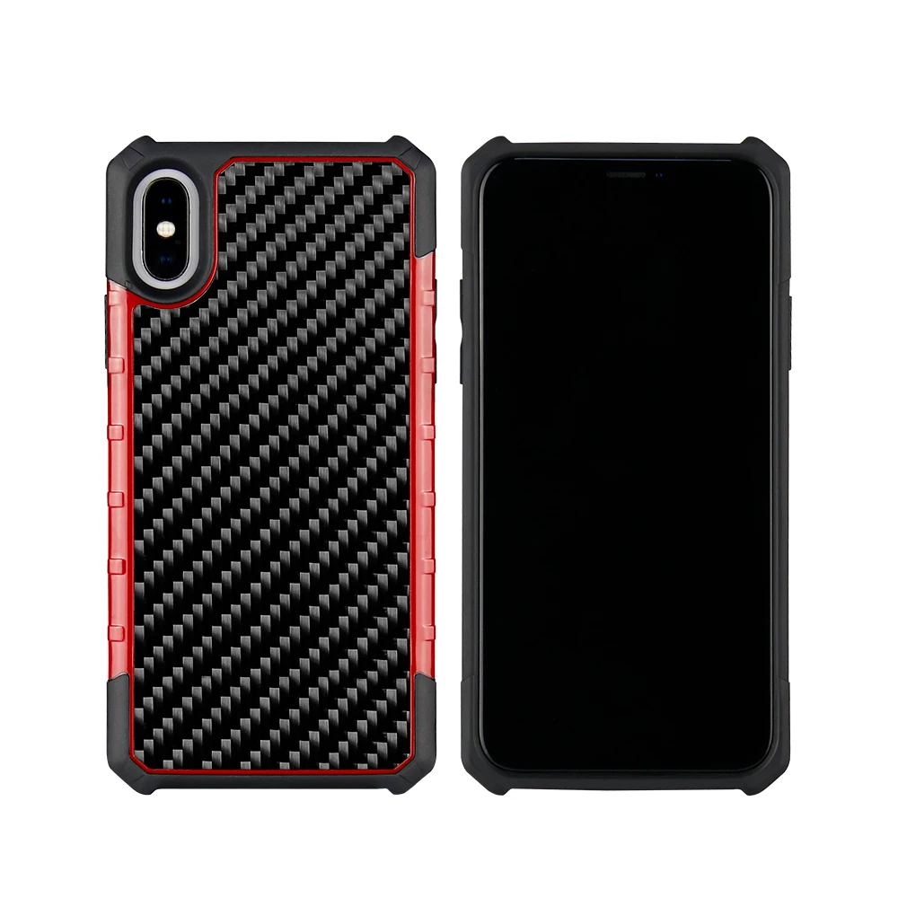 Чехол Mcase из натурального углеродного волокна в деловом стиле для iPhone X XS