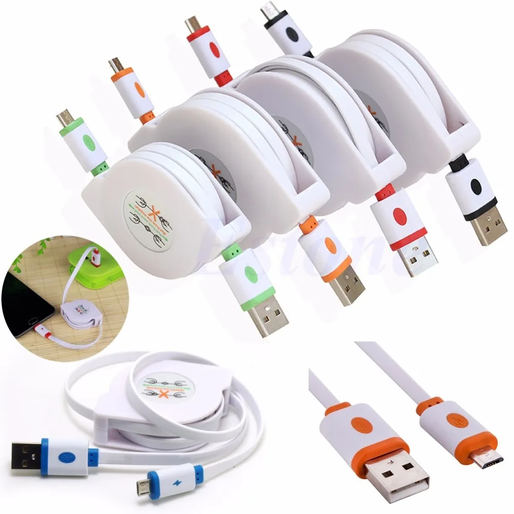 Новейший 1/2/3 М Выдвижной Micro USB кабель для синхронизации данных и зарядки Android LG