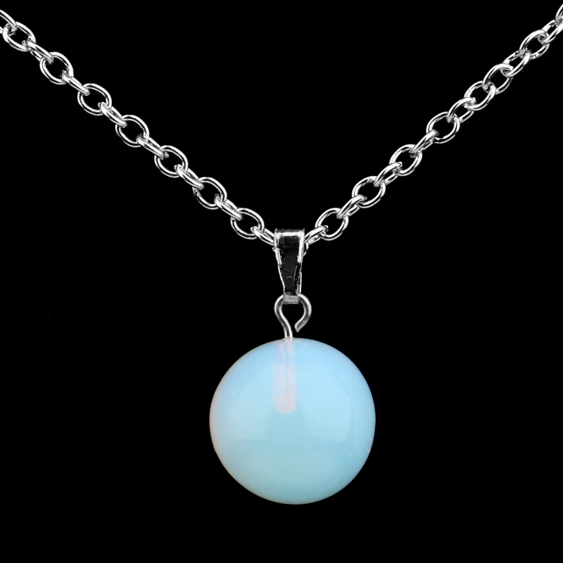 Модный шар Натуральный Камень Многоцветный кулон ожерелье женские ювелирные