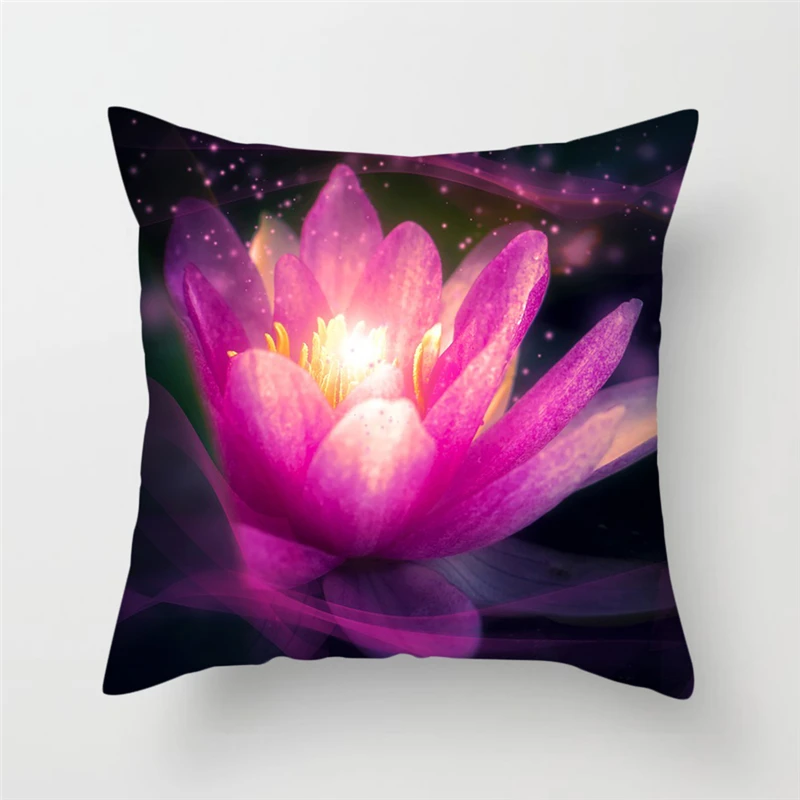 Чехол на подушку с цветочным принтом Fuwatacchi наволочка розами цветком для дивана