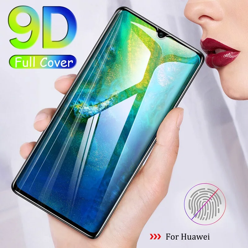 Закаленное стекло 9D с полным покрытием для Huawei P30 Lite Pro Защитная пленка экрана