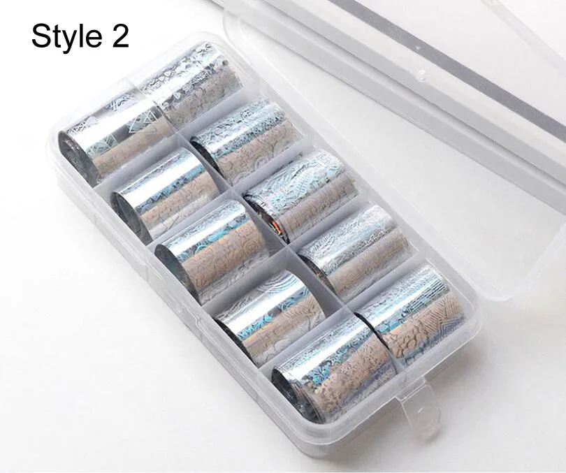 Style2 AddFavor Очаровательная наклейка из фольги для ногтей, цветная, звездная, переводная бумага, фольга, наклейки, сделай сам, дизайн, маникюр, украшение для ногтей - Цвет: Style2