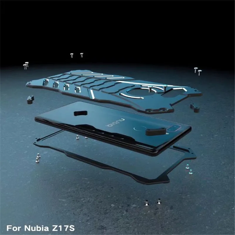 Оригинальный чехол R just для Nubia Z17 Mini металлическая алюминиевая армированная