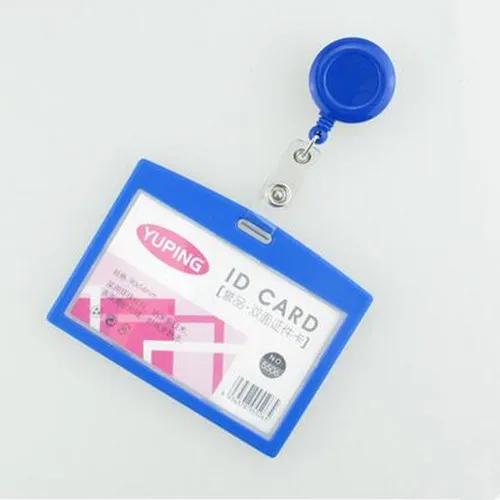 1 шт. выдвижная катушка для удостоверения личности карамельных цветов проездного