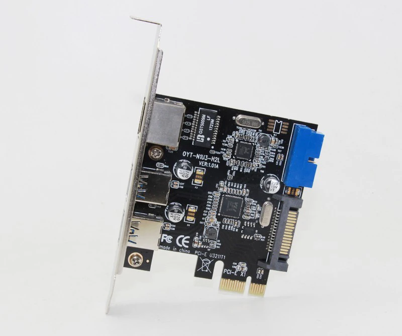 Адаптер Ethernet с 3 портами USB 0 Мбит/с PCI E на RJ45|Платы расширения| |