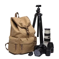 universal large retro dslr camera backpack shoulders photo bag casual outdoor travel canvas backpack for camera lens accessories