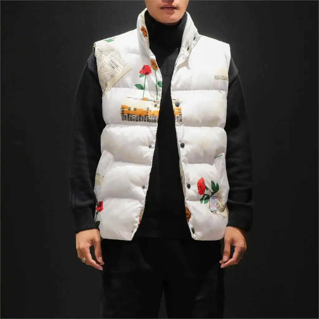 M-4XL, 5XL, зимняя куртка для мужчин, повседневный толстый теплый жилет, мужской модный жилет, бодиутеплитель, мужской жилет без рукавов, мужской теплый жилет