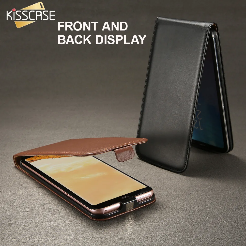 KISSCASE кожаный чехол для Samsung Galaxy S8 S7 S6 Edge Coque флип-Бампер Чехлы S5 S3 S4 Note9 мини-Чехлы |
