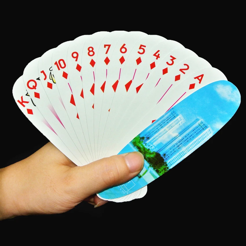 1 шт. бумажные игральные карты покер высокое качество овальной формы настольная