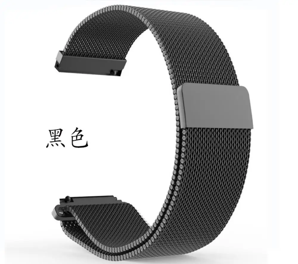 black Браслет из нержавеющей стали B5 металлический ремешок для huawei B3 B2 Talkband band 15 мм 16 мм 18 мм - Цвет ремешка: black