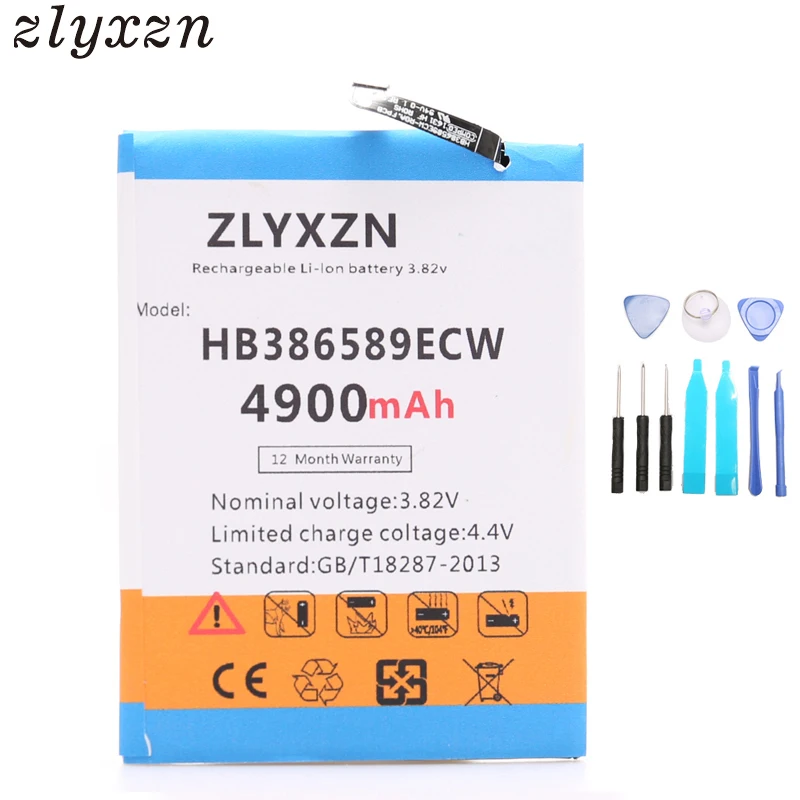 4900 mAh HB386589ECW Аккумулятор для Huawei P10 Plus VKY AL00 Bateria + Инструменты|Аккумуляторы мобильных телефонов| |
