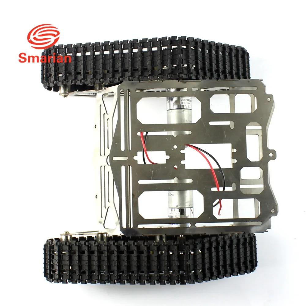 Металлическое шасси для роботов трек Arduino танков Wali с мотором из нержавеющей