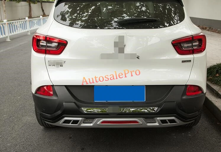 Хромированный задний бампер из АБС пластика защита от скольжения для Renault Kadjar 2016