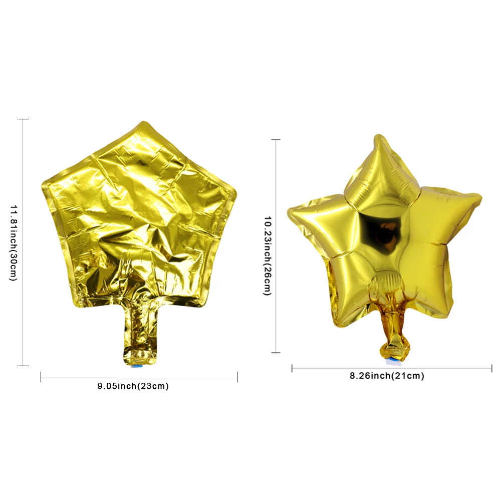 Love Heart shape Aluminum foil balloon baby shower backdrop decoration star crown flower party event hanging | Дом и сад