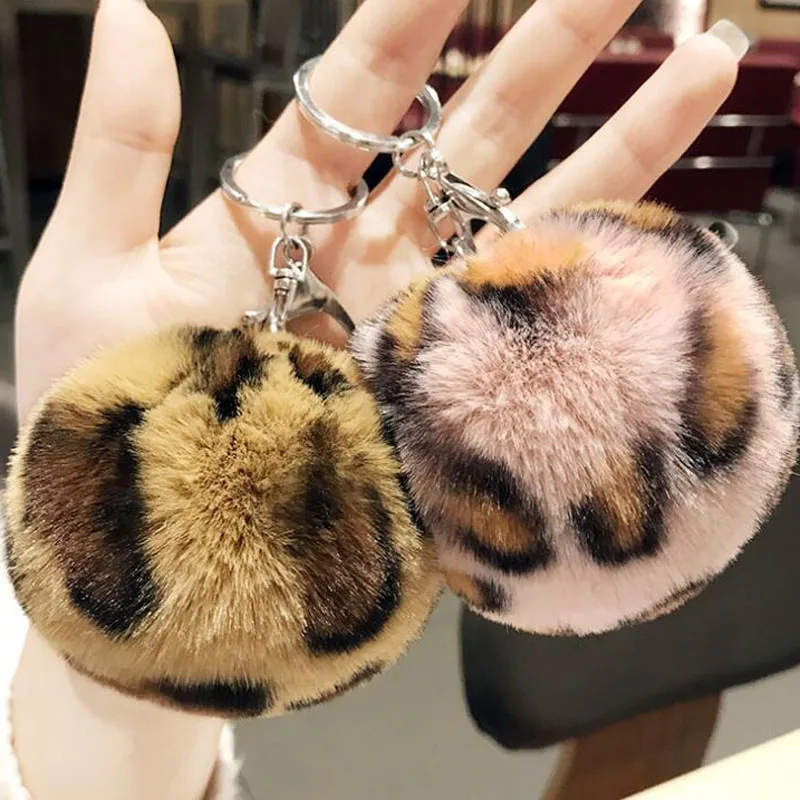 10 шт./лот модные ювелирные изделия для девочек брелки с леопардовым принтом в