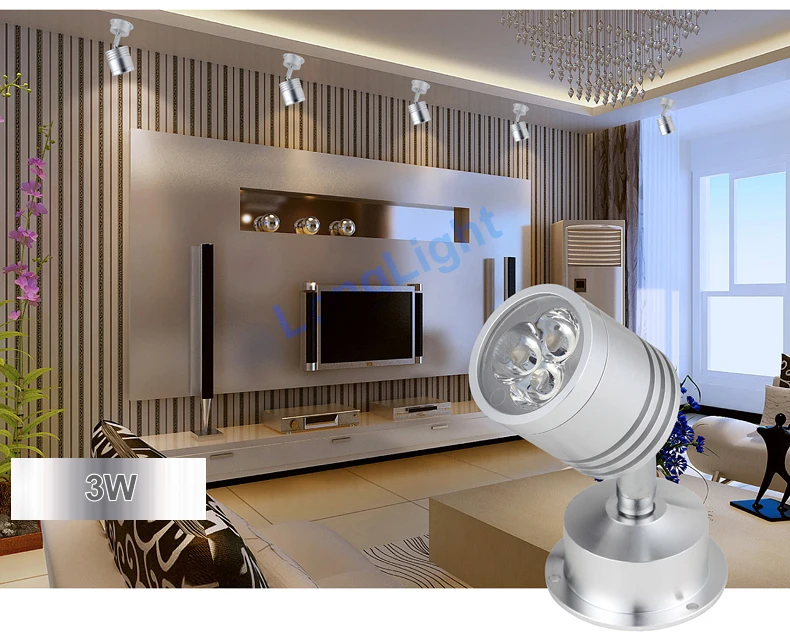 3 шт. Диммируемый мини точечный светодиодный светильник 1 Вт 5 светодиодные