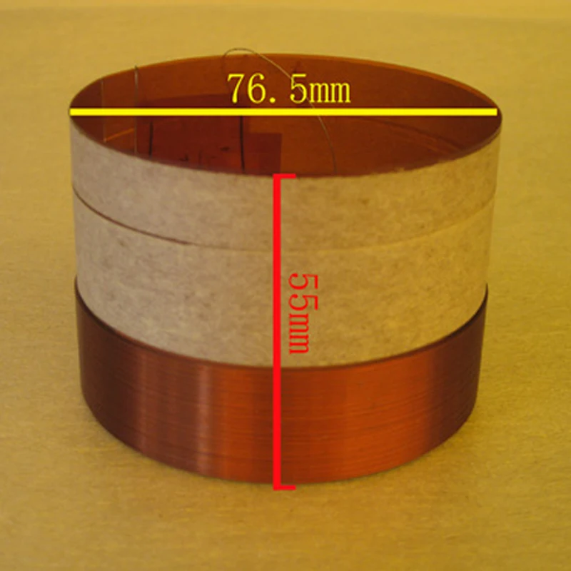 2 шт. 76 5 мм ядер 8 Ом басовая звуковая катушка KSV Kapton низкочастотный динамик со