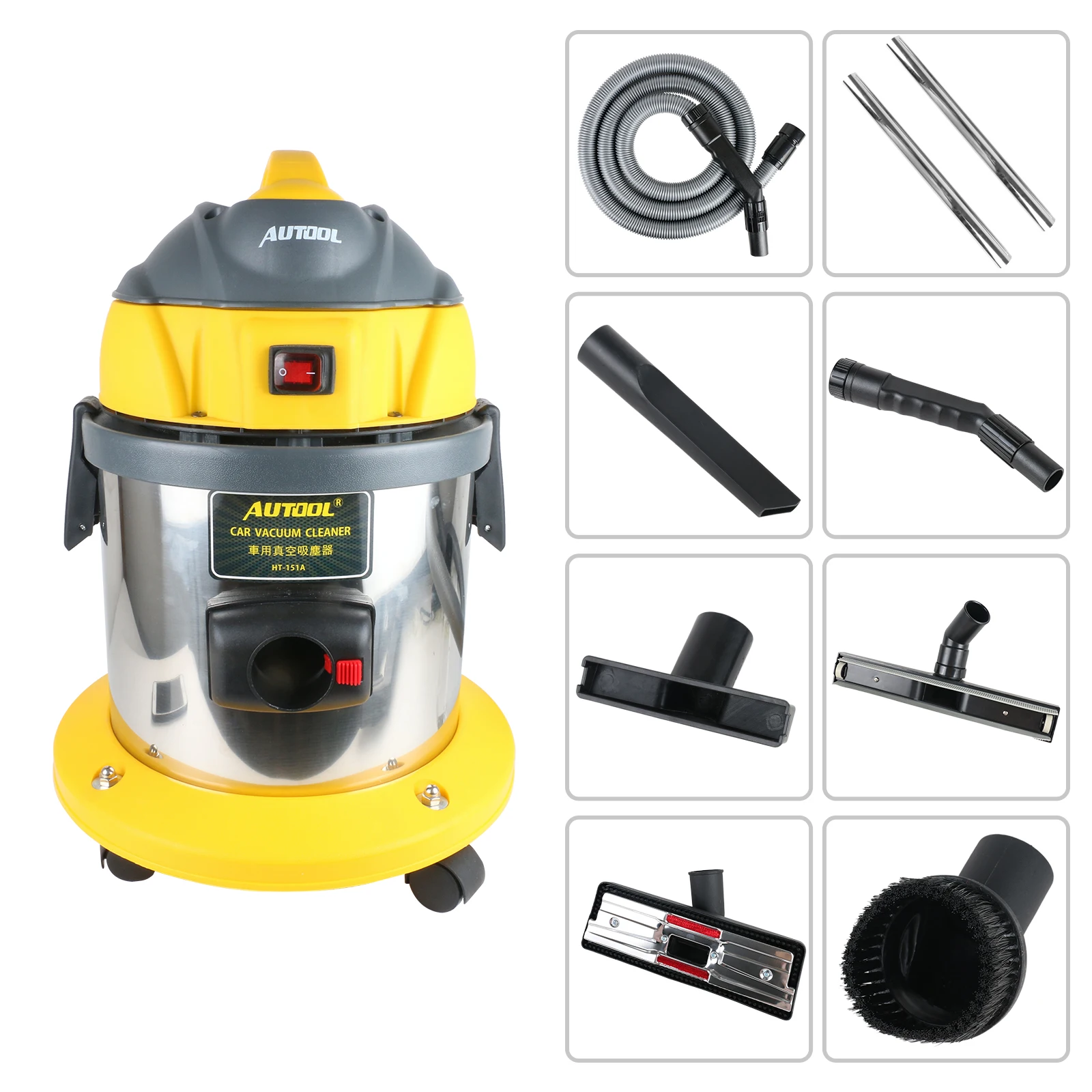 MR CARTOOL15L автомобильный пылесос влажный сухой 5 пик hp 1000 Вт автомобиль из