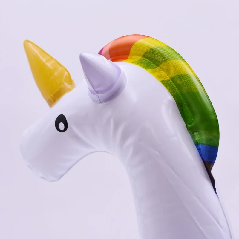 Милые надувные чашки единорога с ушами плавающие подставки держатель для