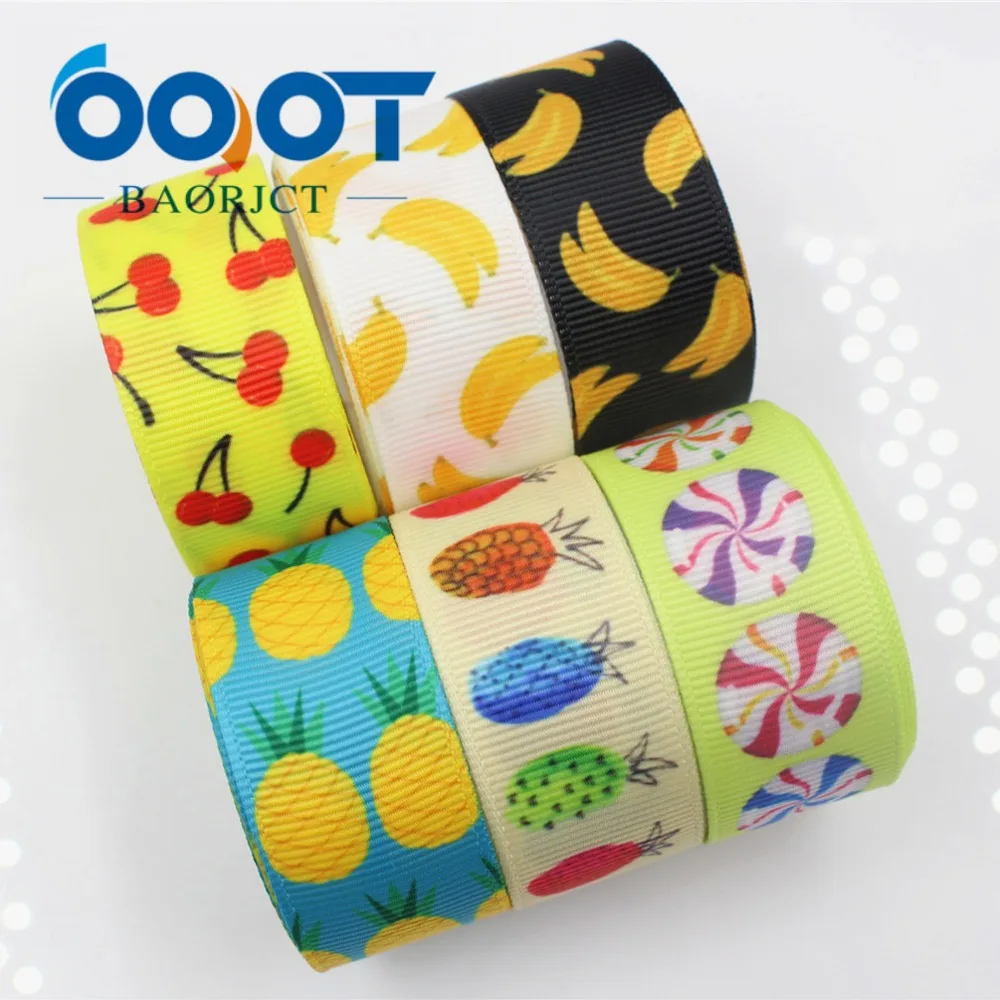 OOOT BAORJCT 17541 22 мм фруктов корсажная лента с принтом конфет DIY ручной работы женские