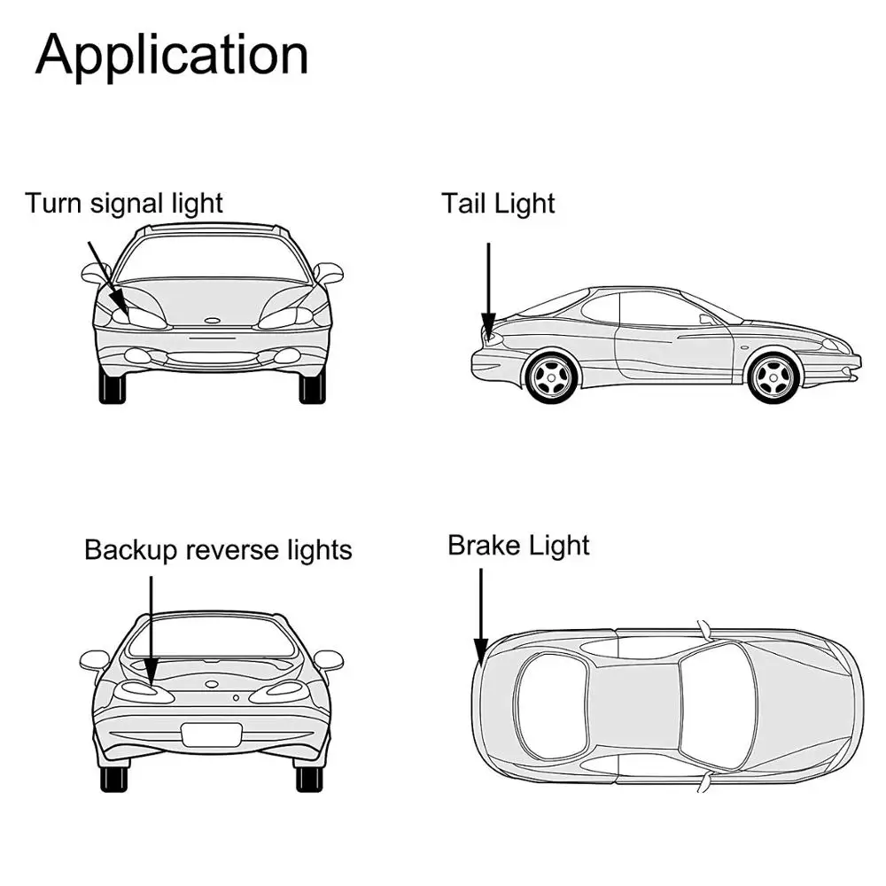 2 светодиодный т. Автомобильные светодиодные лампы 7440 W21/5W 7443 5630 24SMD 12 24