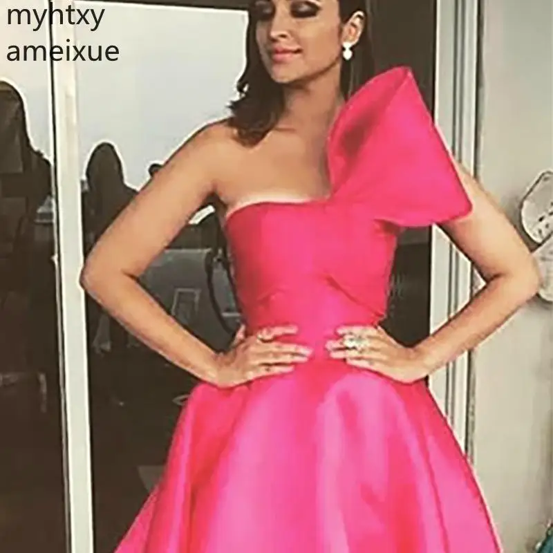 Вечерние платья цвета фуксии для особых случаев большие размеры без бретелек с