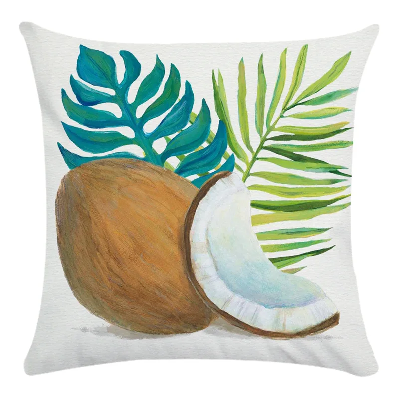 Тропический Чехол на подушку Кокосовая оболочка декоративная подушка для дома