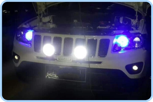 Выше star DC12/24V 45 Вт яркость светодиодных автомобилей спереди головной светильник