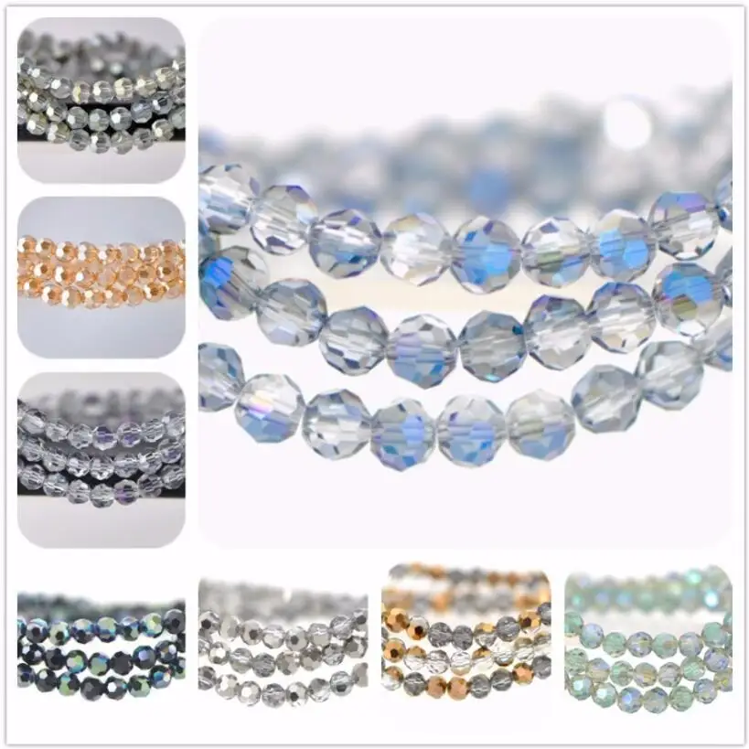 Бесплатная доставка, многокрасочные 8мм 30 штук чешских австрийских кристаллических бус, футбольный браслет, ожерелье, создание ювелирных изделий своими руками.