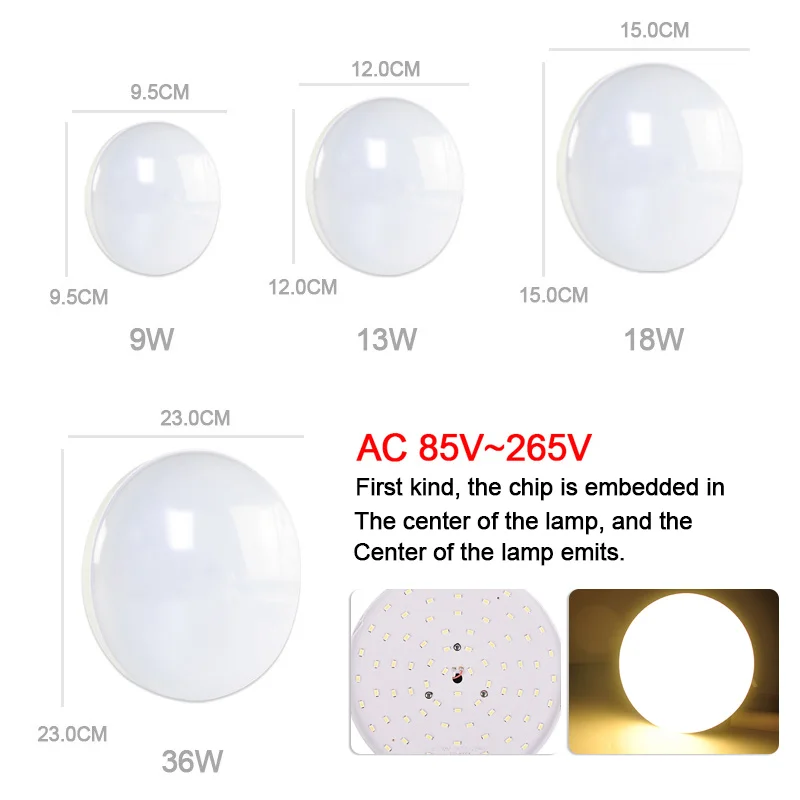 Светодиодный потолочный светильник ED Современная панельная лампа для гостиной 36
