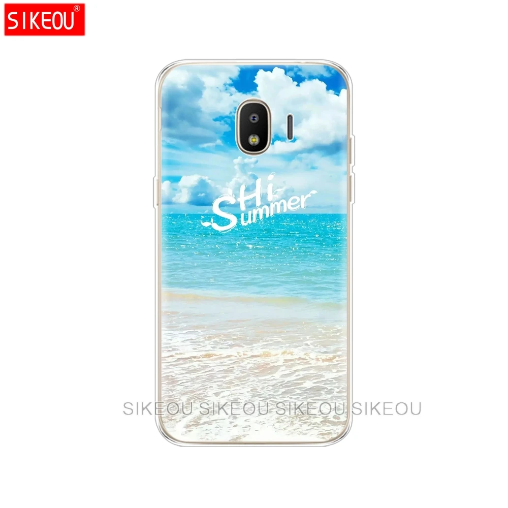 Силиконовый чехол для телефона Samsung Galaxy J3 J5 J7 2017 J330 J530 J730 PRO j2 2018 Летняя серия